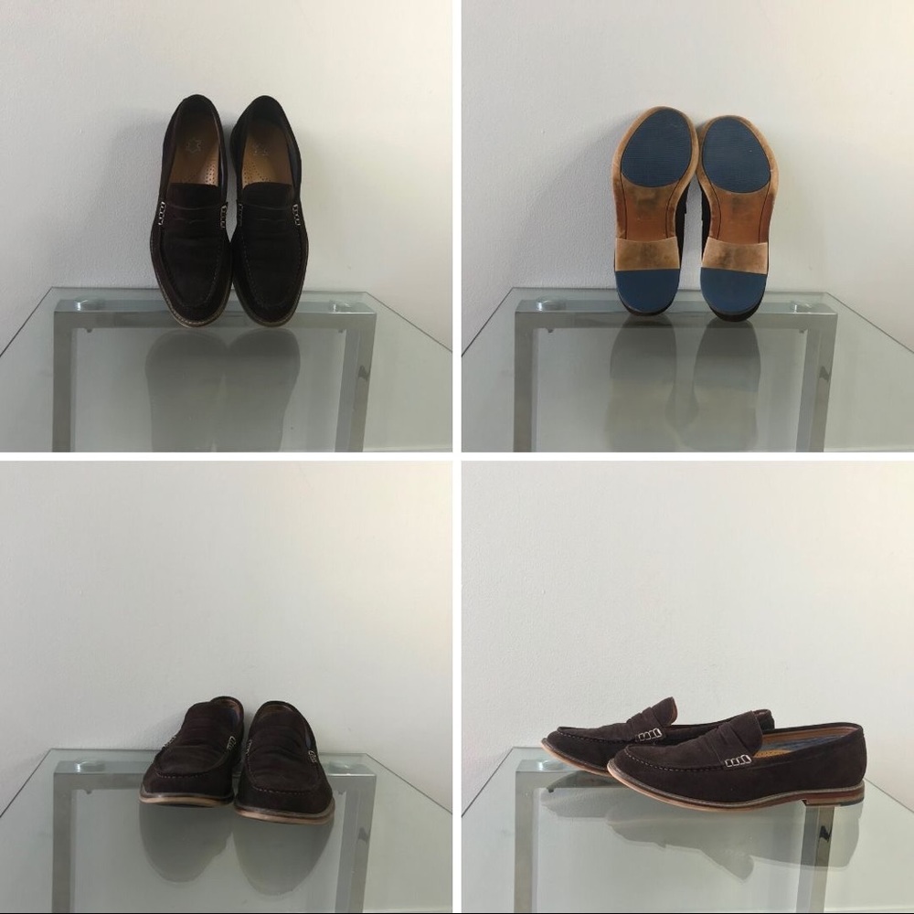 Aldo Brown Suede Slip On Loafers Driving Shoes